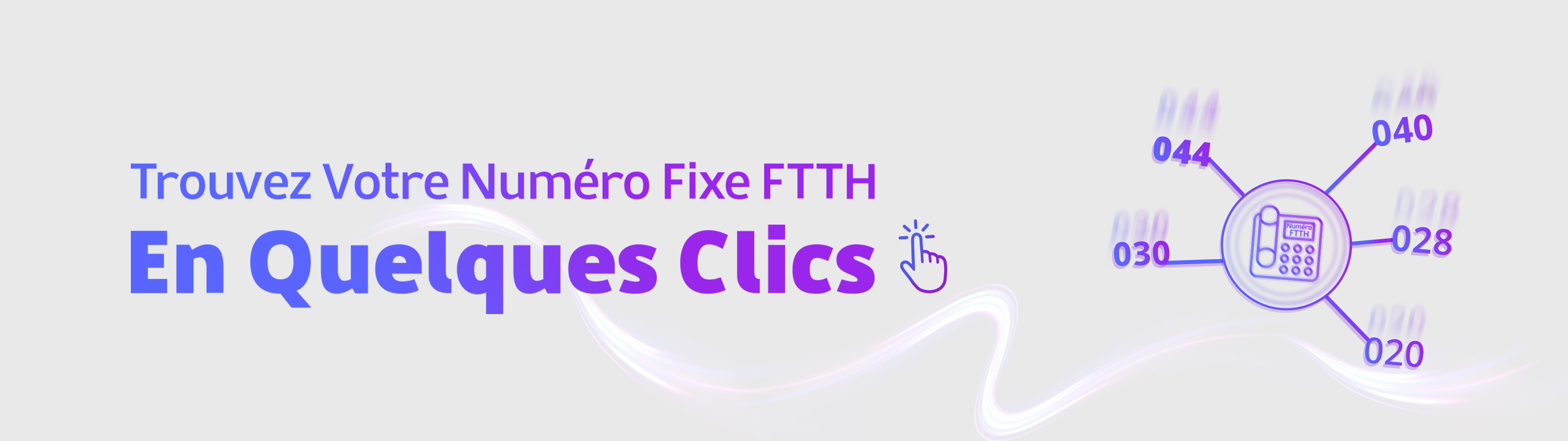 Trouvez votre numéro de téléphone Fixe FTTH